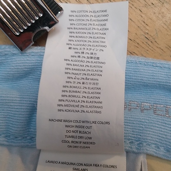 🎉HP🎉Michael Kors Izzy Cropped Skinny Jeans, Light Blue, Size 12 - Picture 10 of 10